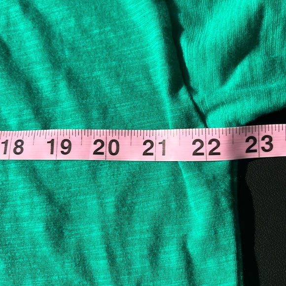 Imperfect cotton blend tee green short sleeve women's tshirt medium casual - Picture 6 of 10